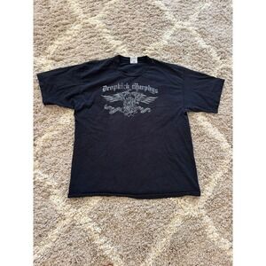 Dropkick Murphys Summer Tour 2007 Band Tee Black Bayside 2XL Made in USA
